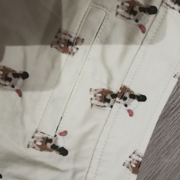 Novelty Cotton Dog Print Shorts - Picture 6 of 6